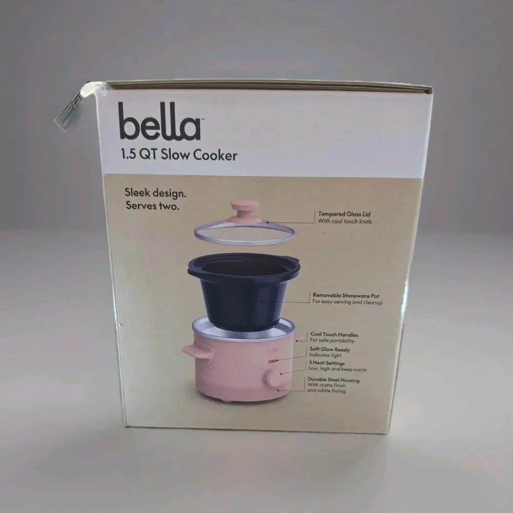 bella 1.5Qt Slow Cooker, Fits-anywhere™ kitchenware in Blossom